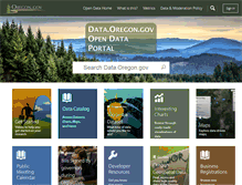 Tablet Screenshot of data.oregon.gov